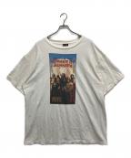 SAINT MICHAELセントマイケル）の古着「「RK SS TEE WITH OUT FEAR」（アールケー ショートスリーブ ティー ウィズアウト フィアー） ヴィンテージ加工Tシャツ」｜ホワイト