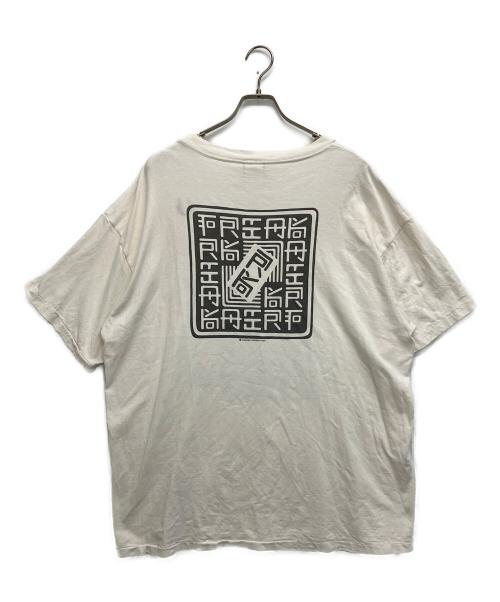 SAINT MICHAEL（セントマイケル）SAINT MICHAEL (セントマイケル) 「RK SS TEE WITH OUT FEAR」（アールケー ショートスリーブ ティー ウィズアウト フィアー） ヴィンテージ加工Tシャツ ホワイト サイズ:SIZE　XXLの古着・服飾アイテム