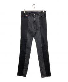 MM6 Maison Margiela（エムエムシックスメゾンマルジェラ）の古着「フェード スキニーデニム」｜ブラック