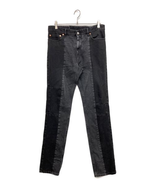 MM6 Maison Margiela（エムエムシックスメゾンマルジェラ）MM6 Maison Margiela (エムエムシックスメゾンマルジェラ) フェード スキニーデニム ブラック サイズ:SIZE 32の古着・服飾アイテム