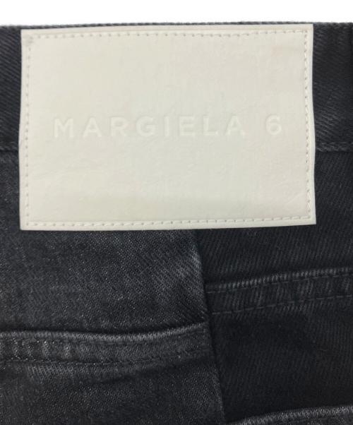 MM6 Maison Margiela（エムエムシックスメゾンマルジェラ）MM6 Maison Margiela (エムエムシックスメゾンマルジェラ) フェード スキニーデニム ブラック サイズ:SIZE 32の古着・服飾アイテム
