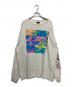 SAINT MICHAELセントマイケル）の古着「LS TEE/HOUSE SAINT」｜ホワイト