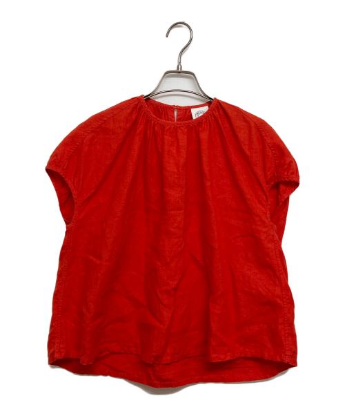 ORCIVAL（オーシバル）ORCIVAL (オーシバル) フレンチリネンギャザープルオーバー レッド サイズ:SIZE1の古着・服飾アイテム