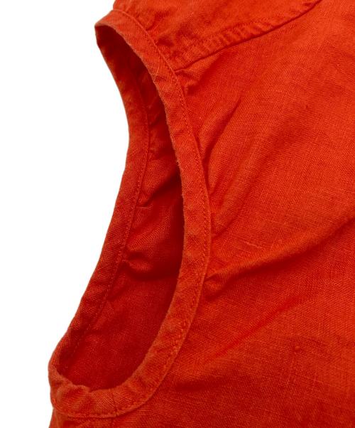 ORCIVAL（オーシバル）ORCIVAL (オーシバル) フレンチリネンギャザープルオーバー レッド サイズ:SIZE1の古着・服飾アイテム