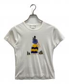COMME des GARCONS GIRLコムデギャルソンガール）の古着「プリントTシャツ」｜ホワイト
