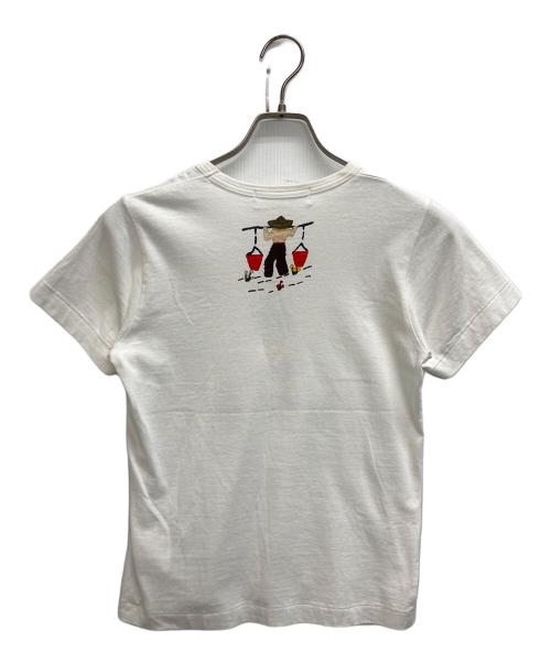 COMME des GARCONS GIRL（コムデギャルソンガール）COMME des GARCONS GIRL (コムデギャルソンガール) プリントTシャツ ホワイト サイズ:SIZE Sの古着・服飾アイテム
