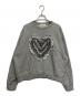 POPPY（ポピー）の古着「Heart tulle sweatshirt」｜グレー