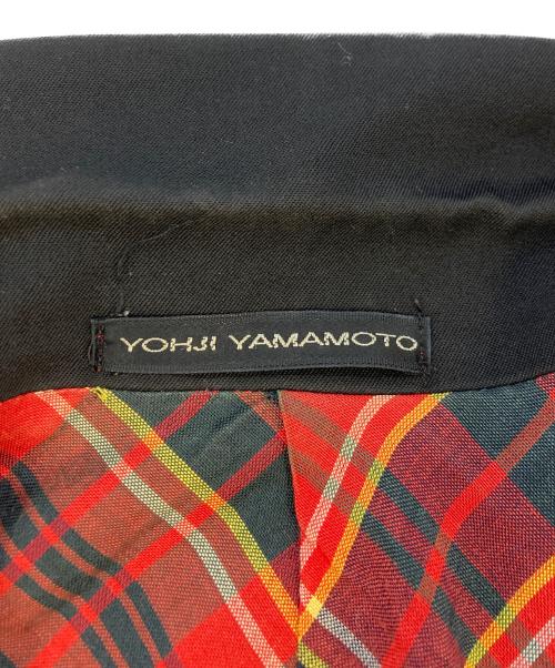 Y’s for men（ワイズフォーメン）Y’s for men (ワイズフォーメン) ウールギャバ ジンピークドラペル テーラード ジャケット ブラック サイズ:SIZE4の古着・服飾アイテム