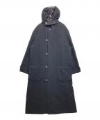 IMPER MEABLE yohjiyamamoto HOMMEインパァーミィアブル ヨウジヤマモト オム）の古着「ウール フードコート」｜ブラック