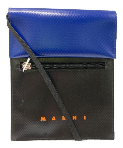 MARNI（マルニ）MARNI (マルニ) Tribecaポリエステルショルダーバッグ ブルー×ブラック サイズ:実寸サイズをご参照ください。の古着・服飾アイテム