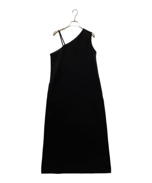 Curensology（カレンソロジー）Curensology (カレンソロジー) ワンショルダーワンピース ブラック サイズ:SIZE 38の古着・服飾アイテム