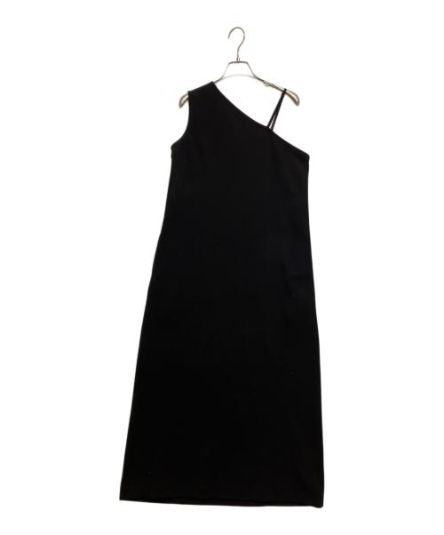 Curensology（カレンソロジー）Curensology (カレンソロジー) ワンショルダーワンピース ブラック サイズ:SIZE 38の古着・服飾アイテム