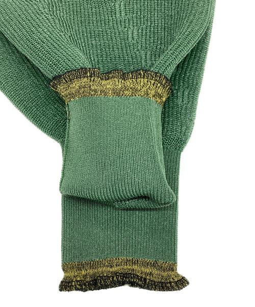 TOGA PULLA（トーガ プルラ）TOGA PULLA (トーガ プルラ) シアーニットカーディガン グリーン サイズ:SIZE 36の古着・服飾アイテム