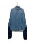 MM6 Maison Margiela（エムエムシックスメゾンマルジェラ）の古着「ドッキング デニム シャツ ジャケット」｜インディゴ