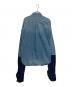MM6 Maison Margiela (エムエムシックスメゾンマルジェラ) ドッキング デニム シャツ ジャケット インディゴ サイズ:SIZE40：16000円