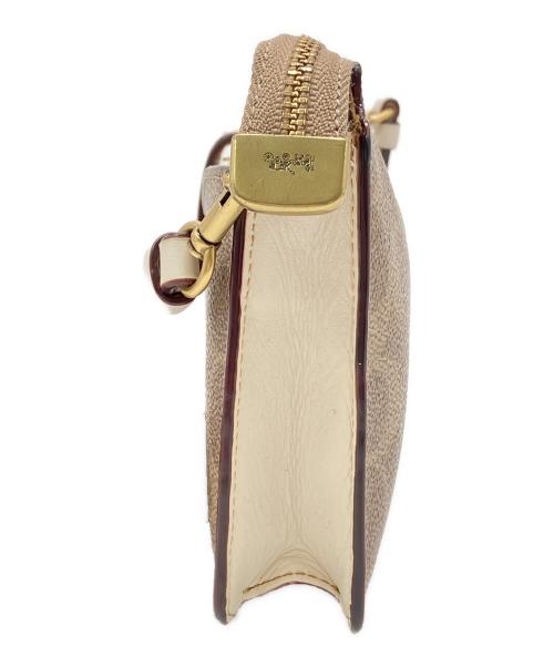 COACH（コーチ）COACH (コーチ) ショルダーウォレット ベージュ サイズ:実寸サイズを参照くださいの古着・服飾アイテム