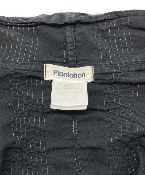 plantation（プランテーション）plantation (プランテーション) ステッチ染めシワ加工シャツ ブラック サイズ:SIZE Mの古着・服飾アイテム