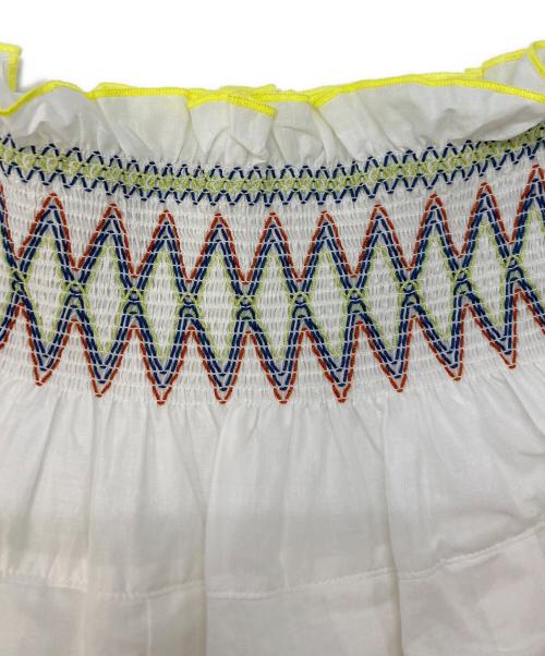 オレボレブラ（オレボレブラ）オレボレブラ (オレボレブラ) ブタさん刺繍スカート ホワイト サイズ:SIZE Mの古着・服飾アイテム