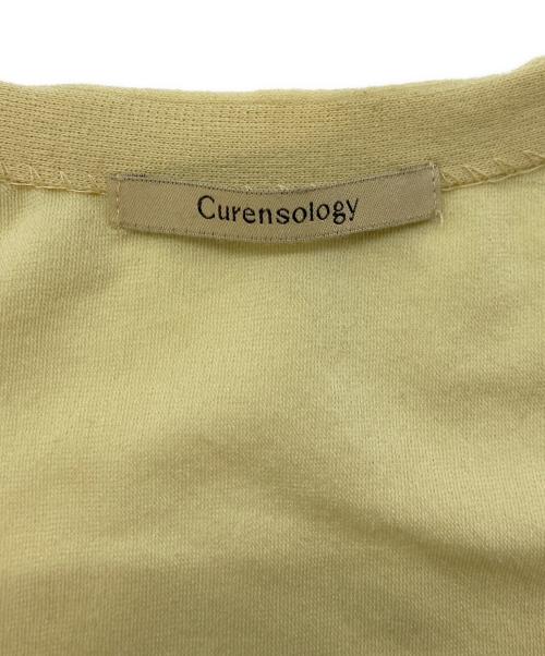 Curensology（カレンソロジー）Curensology (カレンソロジー) ピンタックギャザーニットプルオーバー イエロー サイズ:SIZE Freeの古着・服飾アイテム