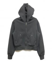 Omar Afridi（オマールアフリディ）の古着「Cardi Hoodie」｜グレー