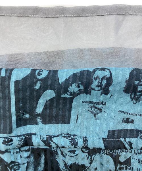 Hysteric Glamour（ヒステリックグラマー）Hysteric Glamour (ヒステリックグラマー) 7分袖シルクワンピース　0104AO02 ブルー サイズ:SIZE Freeの古着・服飾アイテム