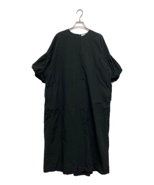 ENFOLD（エンフォルド）ENFOLD (エンフォルド) バルーンスリーブ半袖ワンピース ブラック サイズ:SIZE36の古着・服飾アイテム