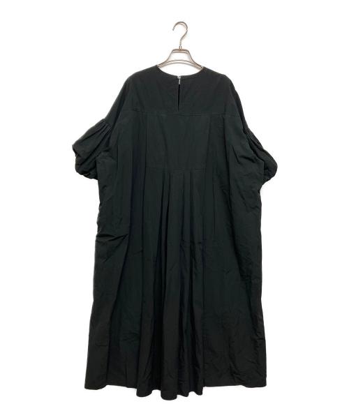 ENFOLD（エンフォルド）ENFOLD (エンフォルド) バルーンスリーブ半袖ワンピース ブラック サイズ:SIZE36の古着・服飾アイテム