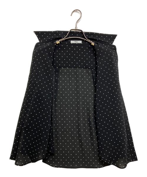 comme ca（コムサ）comme ca (コムサ) ドットプリント ボウタイシャツ ブラック サイズ:SIZE5の古着・服飾アイテム