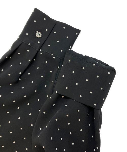 comme ca（コムサ）comme ca (コムサ) ドットプリント ボウタイシャツ ブラック サイズ:SIZE5の古着・服飾アイテム