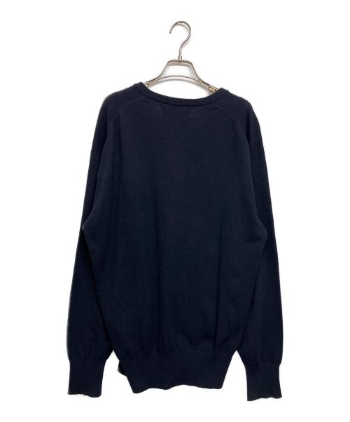 COMME des GARCONS HOMME（コムデギャルソン オム）COMME des GARCONS HOMME (コムデギャルソン オム) 90sウールVネックニット ネイビー サイズ:不明の古着・服飾アイテム