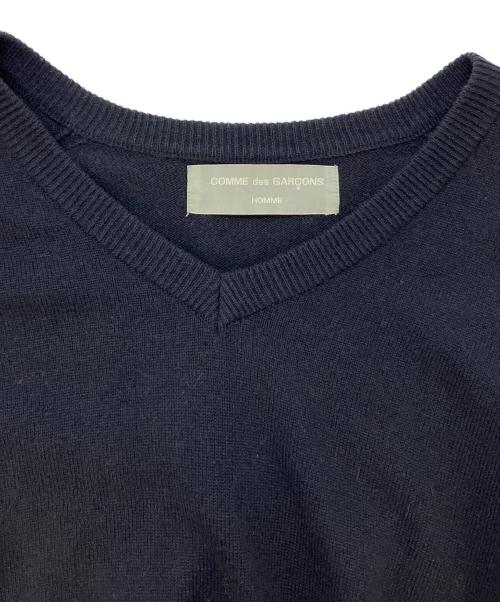 COMME des GARCONS HOMME（コムデギャルソン オム）COMME des GARCONS HOMME (コムデギャルソン オム) 90sウールVネックニット ネイビー サイズ:不明の古着・服飾アイテム
