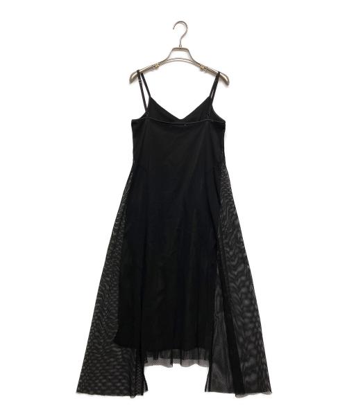 UN3D.（アンスリード）UN3D. (アンスリード) MESH ASYMME CAMI OP ブラック サイズ:SIZE36の古着・服飾アイテム