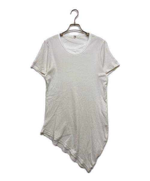 Y's（ワイズ）Y's (ワイズ) レイヤードアシメカットソー ホワイト サイズ:SIZE 3の古着・服飾アイテム