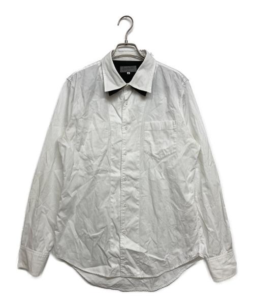 Yohji Yamamoto pour homme（ヨウジヤマモト プールオム）Yohji Yamamoto pour homme (ヨウジヤマモト プールオム) 二重襟ドレスシャツ ホワイト サイズ:SIZE 2の古着・服飾アイテム