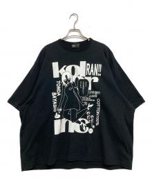 KOLOR（カラー）の古着「度詰めハード天竺プリントＴシャツ」｜ブラック