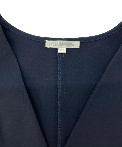 NARA CAMICIE（ナラカミーチェ）NARA CAMICIE (ナラカミーチェ) Ｖネックジャンパースカート ネイビー サイズ:SIZE1の古着・服飾アイテム