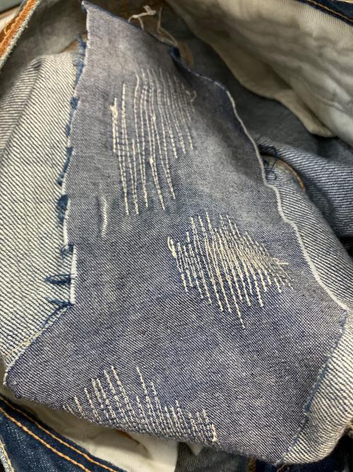 uniform experiment（ユニフォームエクスペリメント）uniform experiment (ユニフォームエクスペリメント) デニムパンツ インディゴ サイズ:不明の古着・服飾アイテム