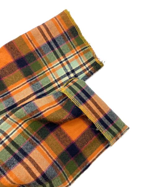 tricot COMME des GARCONS（トリココムデギャルソン）tricot COMME des GARCONS (トリココムデギャルソン) ウール縮絨タータンチェックカットソー オレンジ サイズ:不明の古着・服飾アイテム