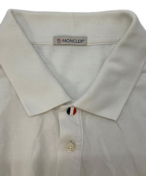 MONCLER（モンクレール）MONCLER (モンクレール) MAGLIA POLO MANICA CORTA ホワイト サイズ:SIZE Lの古着・服飾アイテム