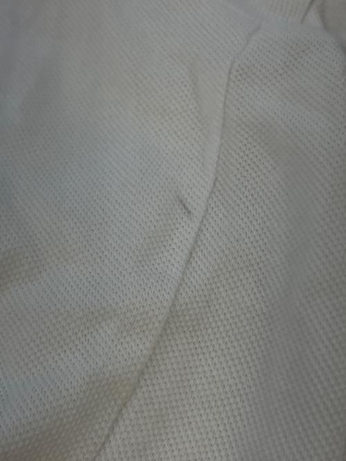 MONCLER（モンクレール）MONCLER (モンクレール) MAGLIA POLO MANICA CORTA ホワイト サイズ:SIZE Lの古着・服飾アイテム