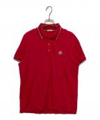 MONCLERモンクレール）の古着「MAGLIA POLO MANICA CORTA」｜レッド