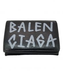 BALENCIAGA（バレンシアガ）の古着「グラフィティ ミニウォレット」｜ブラック