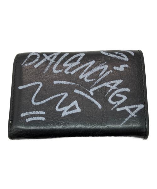 BALENCIAGA（バレンシアガ）BALENCIAGA (バレンシアガ) グラフィティ ミニウォレット ブラック サイズ:実寸サイズを参照くださいの古着・服飾アイテム