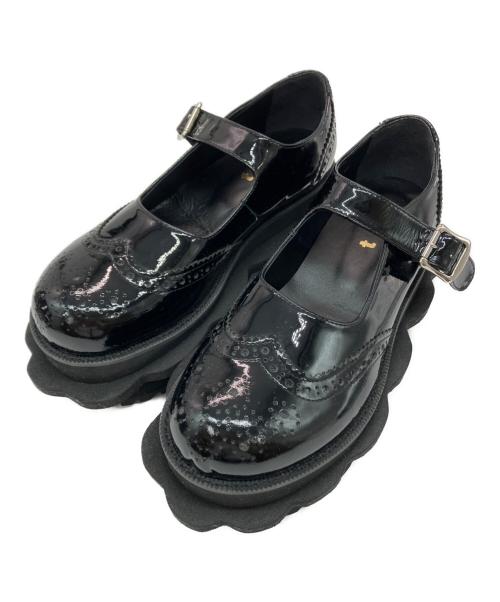 TAO COMME des GARCONS（タオ コムデギャルソン）TAO COMME des GARCONS (タオ コムデギャルソン) フラワー ステアエナメルシューズ ブラック サイズ:SIZE 23cmの古着・服飾アイテム