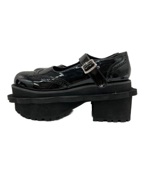 TAO COMME des GARCONS（タオ コムデギャルソン）TAO COMME des GARCONS (タオ コムデギャルソン) フラワー ステアエナメルシューズ ブラック サイズ:SIZE 23cmの古着・服飾アイテム