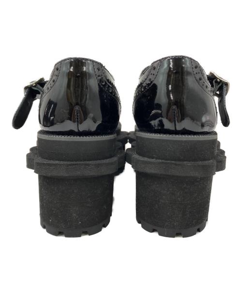 TAO COMME des GARCONS（タオ コムデギャルソン）TAO COMME des GARCONS (タオ コムデギャルソン) フラワー ステアエナメルシューズ ブラック サイズ:SIZE 23cmの古着・服飾アイテム