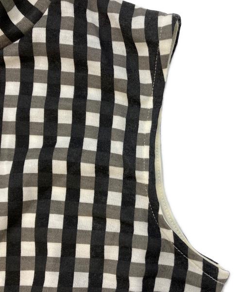 babaco（ババコ）babaco (ババコ) Gingham Check Print High Neck6S ブラック サイズ:SIZE1 未使用品の古着・服飾アイテム