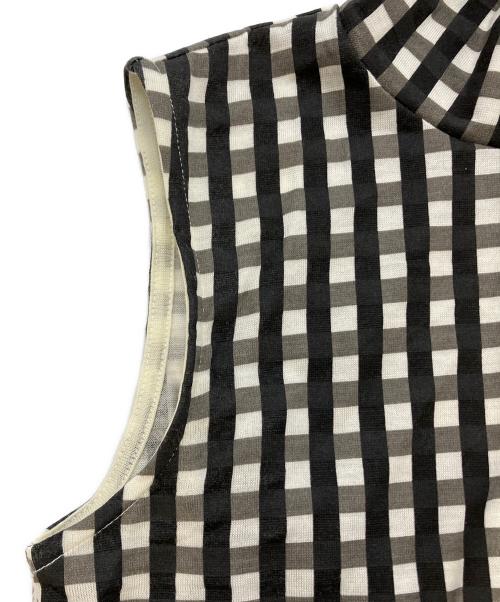 babaco（ババコ）babaco (ババコ) Gingham Check Print High Neck6S ブラック サイズ:SIZE1 未使用品の古着・服飾アイテム