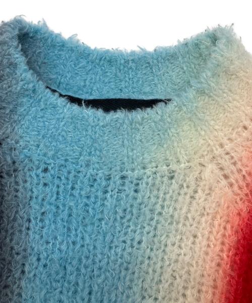 sacai（サカイ）sacai (サカイ) Tie Dye Knit Pullover ブルー×レッド サイズ:SIZE1の古着・服飾アイテム