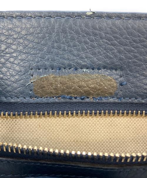 GUCCI（グッチ）GUCCI (グッチ) バンブーショッパースモールハンドバッグ ネイビー サイズ:実寸サイズを参照くださいの古着・服飾アイテム